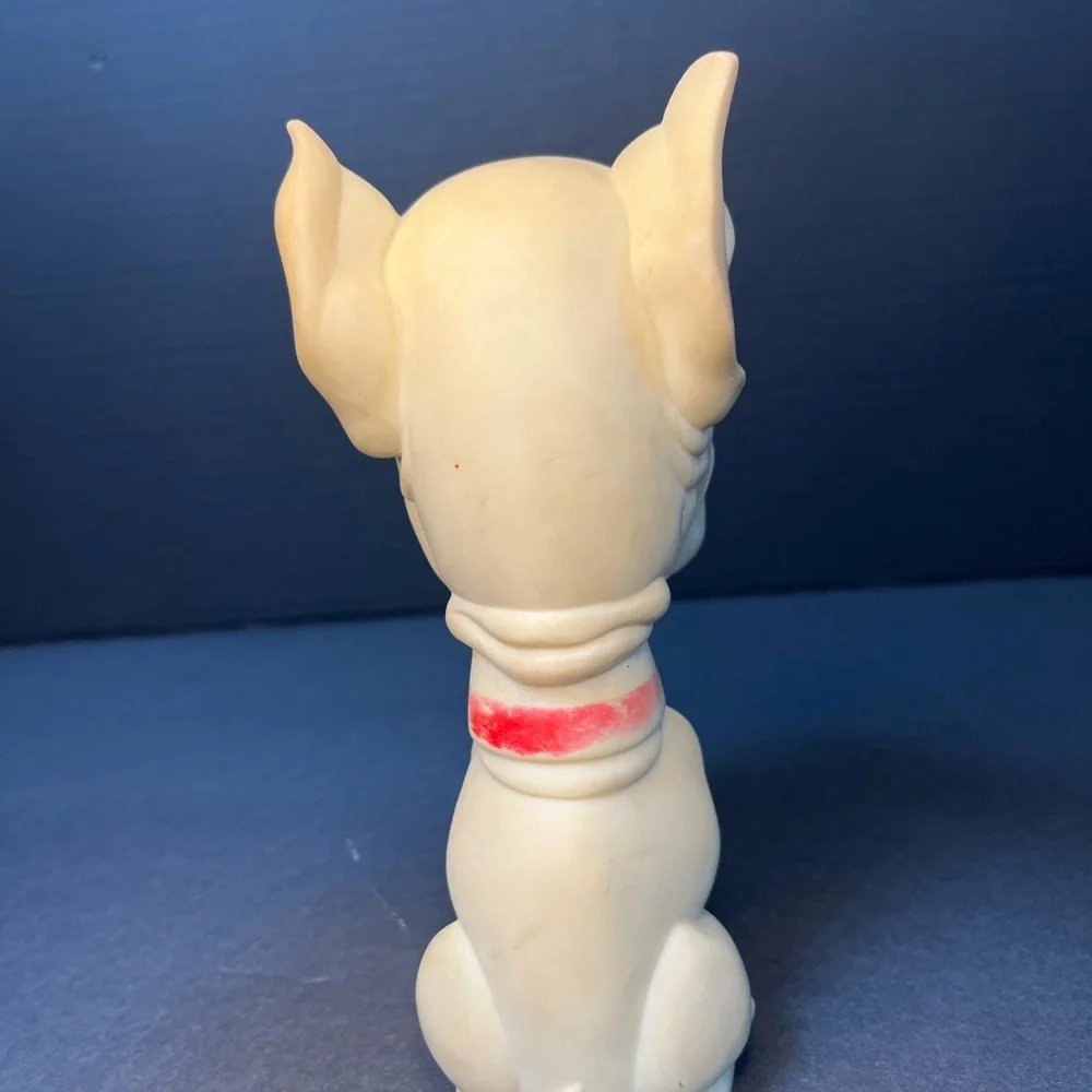 Vintage 1953 Rubber Latex Squeaky Bath Tub Toy Dog Kaysam 7